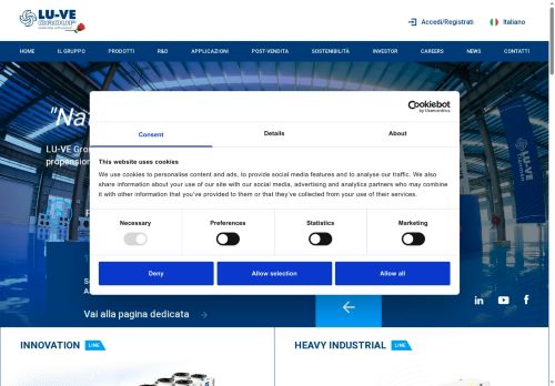 Webové stránky Heat Transfer Systems s.r.o., Novosedly