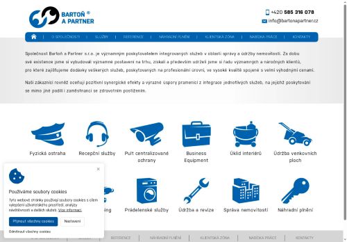 Bartoň a Partner s.r.o. nabízí práci na pozici Zaměstnanec úklidu (m/ž) v obci Kolín