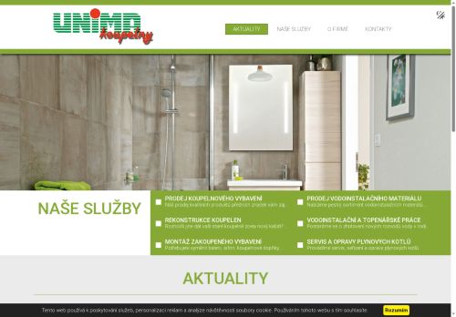 Zobrazit webové stránky UNIMA koupelny, s.r.o.