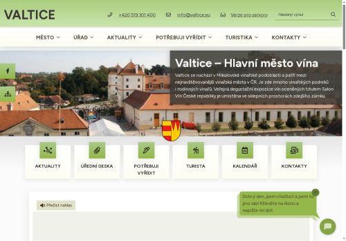 Zobrazit webové stránky Městský úřad Valtice