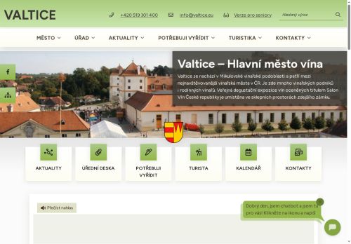 Zobrazit webové stránky Městský úřad Valtice