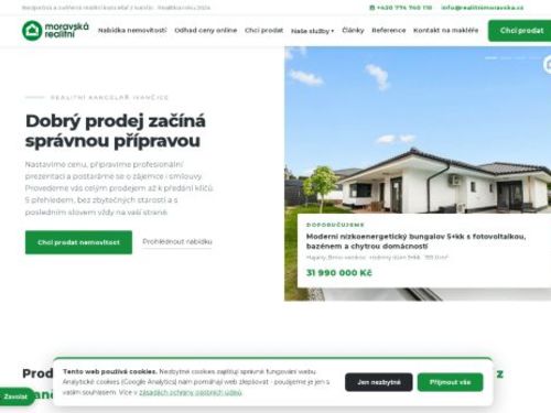 Realitní kancelář Ivančice - Realitní Moravská