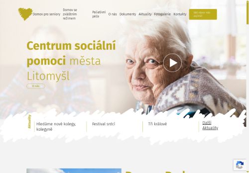 Webové stránky Centrum sociální pomoci města Litomyšl, Litomyšl