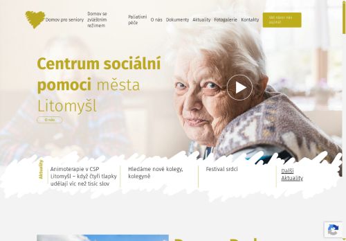 Webové stránky Centrum sociální pomoci města Litomyšl, Litomyšl