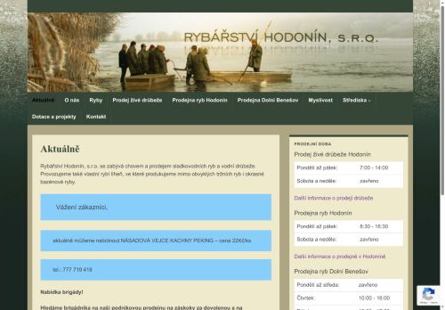 Zobrazit webové stránky Rybářství Hodonín, s.r.o.