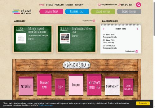 Základní škola a mateřská škola Křižanov, příspěvková organizace nabízí práci na pozici učitel/ka 2. stupně základní školy v obci Křižanov