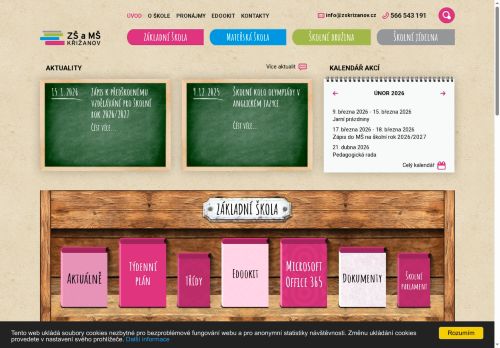 Základní škola a mateřská škola Křižanov, příspěvková organizace nabízí práci na pozici učitel/ka 2. stupně základní školy v obci Křižanov