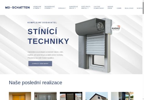 Webové stránky MH-SCHATTEN s.r.o., Křižanovice