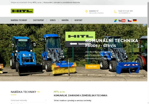 HITL, s.r.o. nabízí práci na pozici Prodejce komunální techniky  m/ž v obci Dobelice