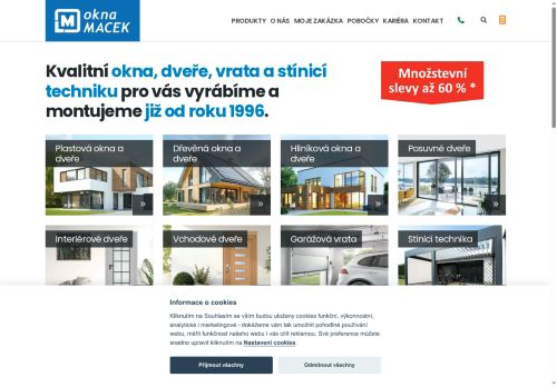Okna Macek a.s. nabízí práci na pozici Pracovník/ice pobočky Okna Macek a.s. Znojmo v obci Znojmo