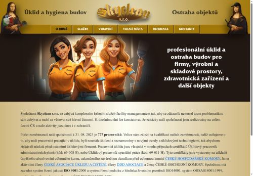 SKYCLEAN s.r.o. nabízí práci na pozici Uklízeč/ka v obci Beroun