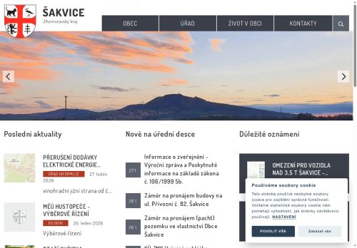 Obec Šakvice nabízí práci na pozici TECHNICKÝ PRACOVNÍK/ TECHNICKÁ PRACOVNICE OBCE v obci Šakvice