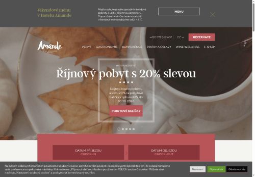 Zobrazit webové stránky Wine Wellness Hotel Amande