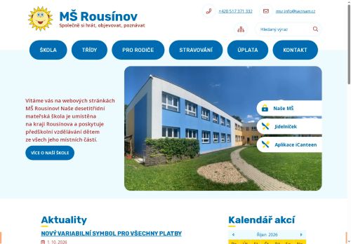Zobrazit webové stránky Mateřská škola Rousínov