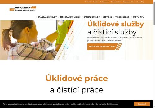 UNICLEAN spol. s r.o. nabízí práci na pozici Uklízeč/ka v obci Žďár nad Sázavou