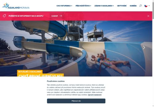 Zobrazit webové stránky Aqualand Moravia