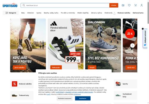 Zobrazit webové stránky SPORTISIMO Vyškov