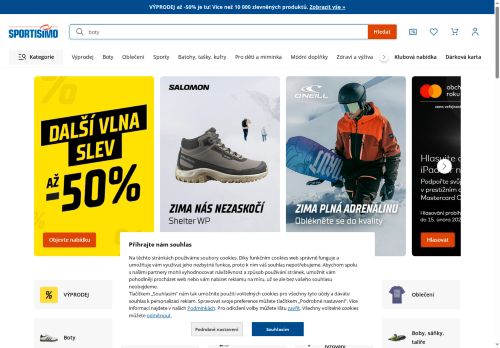 Zobrazit webové stránky SPORTISIMO Vyškov