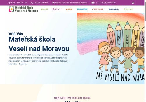 Zobrazit webové stránky Mateřská škola Veselí nad Moravou
