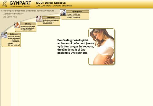 Zobrazit webové stránky Gynekologická ambulance GYNPART - MUDr. Darina Kupková
