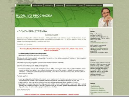 Praktický lékař pro dospělé - MUDr. Ivo Procházka