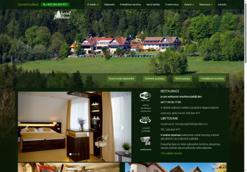 Webové stránky Spa hotel Podlesí - Walldorf s.r.o., Sněžné