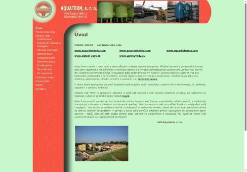 AQUATERM, s.r.o. nabízí práci na pozici Servisní pracovník  (m/ž) v obci Šlapanice