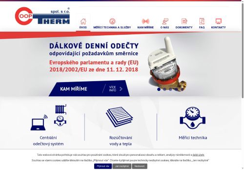 Webové stránky COOP THERM spol.s r.o., Jindřichův Hradec