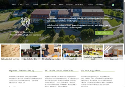 Zobrazit webové stránky Základní škola Mikulov, Hraničářů