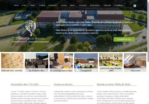 Zobrazit webové stránky Základní škola Mikulov, Hraničářů