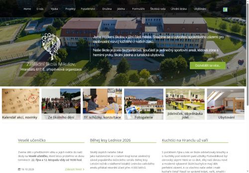 Zobrazit webové stránky Základní škola Mikulov, Hraničářů