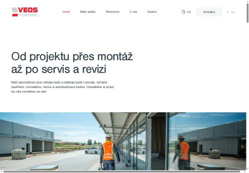 Webové stránky VEOS Pospíšil s.r.o., Dolní Bojanovice