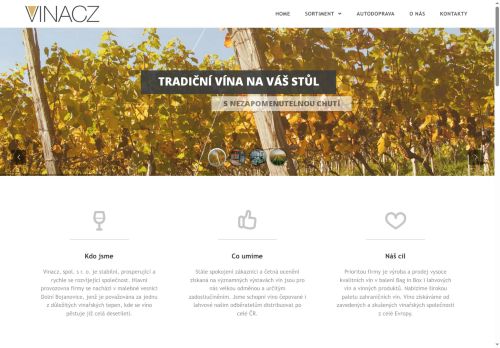 Vinacz, spol. s r.o. nabízí práci na pozici SKLADNÍK/ SKLADNICE v obci Kostice