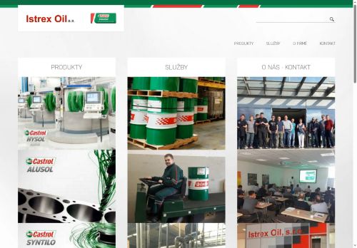 Webové stránky Istrex Oil a.s., Oslavany