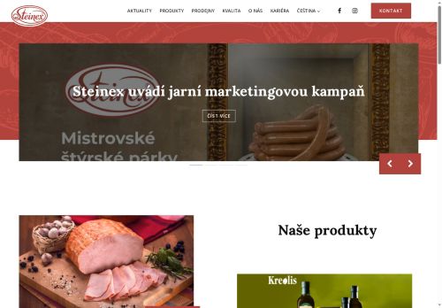 STEINEX a.s. nabízí práci na pozici Pracovník/-ice úseku balení a krájení v obci Kuřim