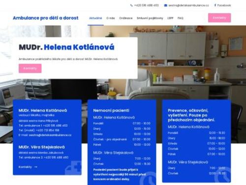 Praktický lékař pro děti a dorost - MUDr. Věra Stejskalová