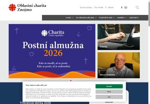 Diecézní charita Brno nabízí práci na pozici Sociální pracovnice/pracovník v obci Znojmo