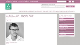 Zobrazit webové stránky Angiologie - MUDr. Vladimír Foret
