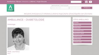 Zobrazit webové stránky Diabetologie - MUDr. Jana Palová
