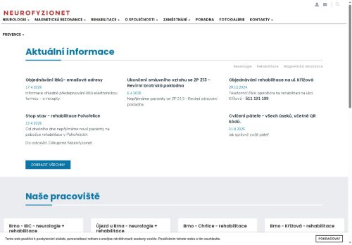 Zobrazit webové stránky Neurologická ambulance - Neurofyzionet spol. s.r.o.