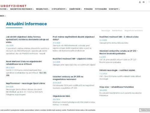 Rehabilitace - Neurofyzionet spol s.r.o.