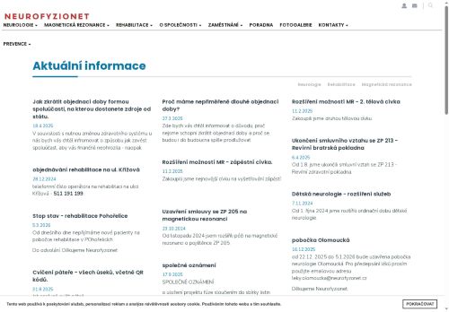 Zobrazit webové stránky Neurologická ambulance - Neurofyzionet spol. s.r.o.