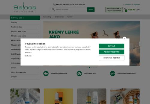 Zobrazit webové stránky Saloos naturcosmetic