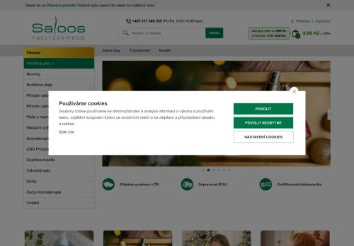 Zobrazit webové stránky Saloos naturcosmetic