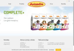 Webové stránky AVICENTRA s.r.o., Studenec