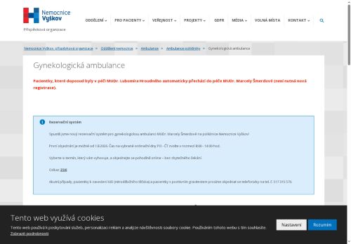 Zobrazit webové stránky Gynekologická ambulance - MUDr. Lubomír Hroudný