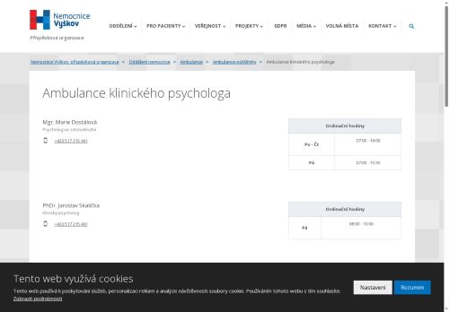 Zobrazit webové stránky Ambulance klinického psychologa - MUDr. Marie Trávníčková