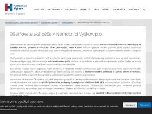 Zdravotně-sociální pracovník Nemocnice Vyškov