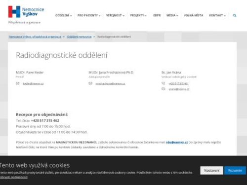 Radiodiagnostické oddělení