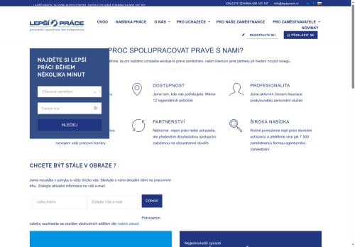LEPŠÍ PRÁCE a.s. nabízí práci na pozici Obsluha strojů na výrobu a zpracování výrobků z pryže . operátor v obci Rokycany